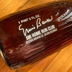 Glass Coors Light Bottle Ernie Banks limited edition